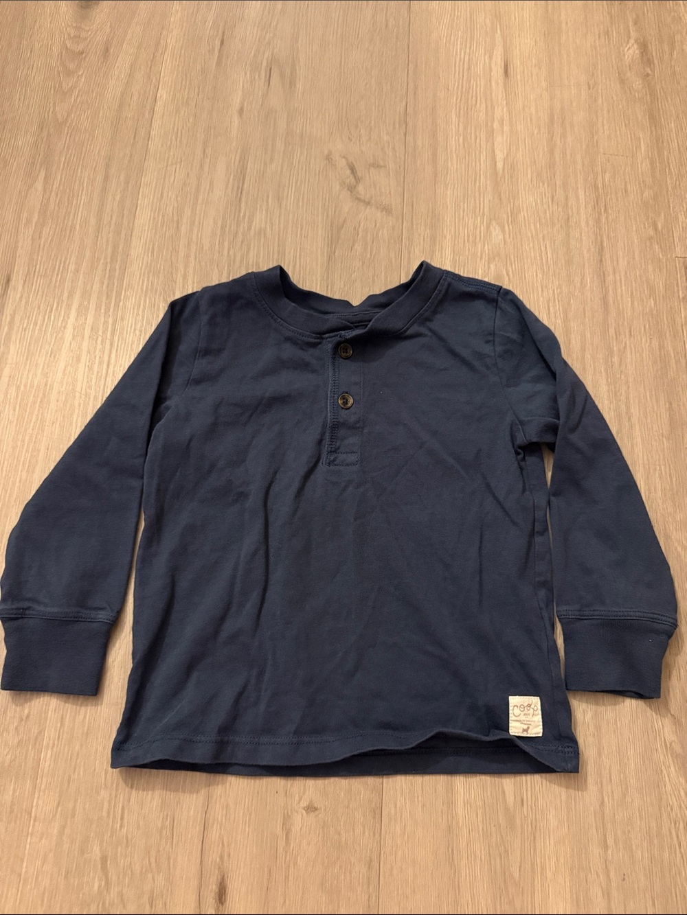 Coop Kids Classic Navy Long-Sleeve Henley Tee - Kids